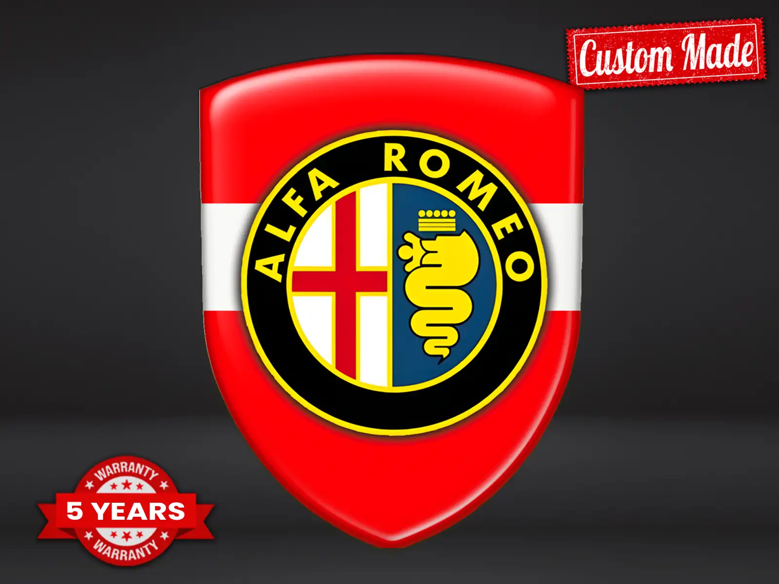 Alfa Romeo Logo Tous Modèles Qualité Pro Personnalisable
